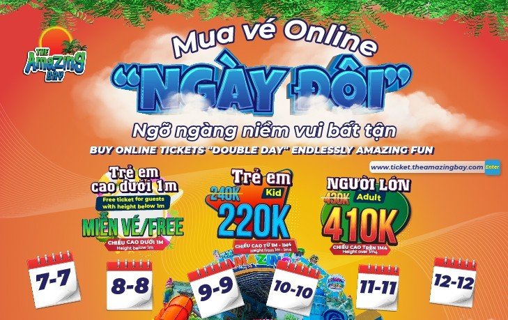 BUY ONLINE TICKETS "DOUBLE DAY" – ENDLESSLY AMAZING FUN