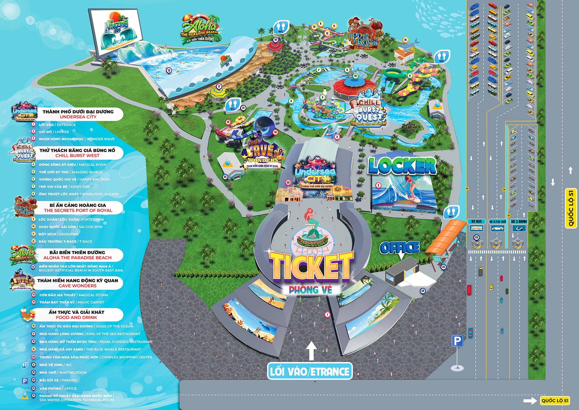 THE AMAZING BAY LOCATION - Son Tien Theme Park